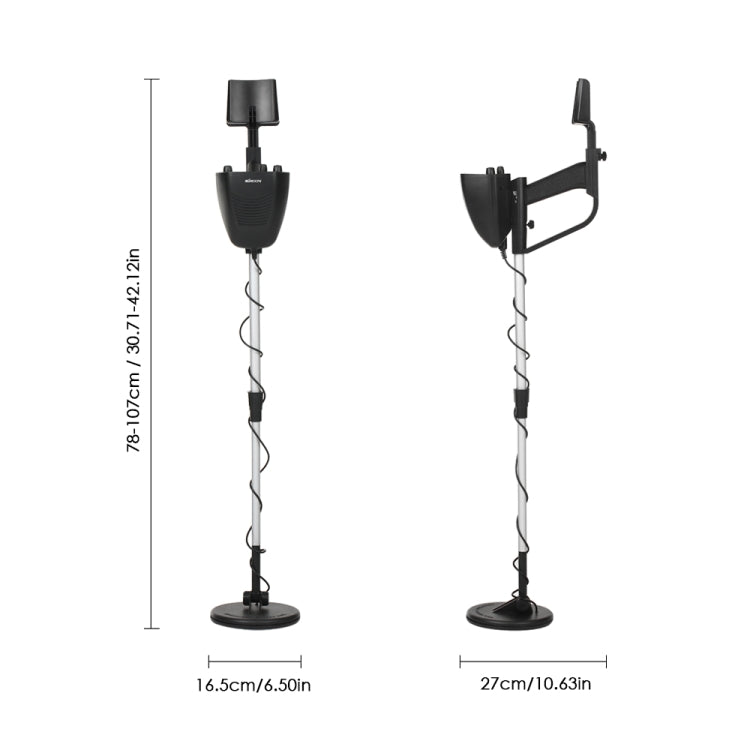 MD4030 เครื่องตรวจจับโลหะใต้ดิน ช่วงการวัด: 1-30ซม, MD4030 Black