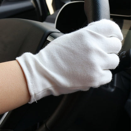 ถุงมือทำงานผ้าฝ้ายแท้ 12 คู่ หนา ขนาด：XL, Thickened，Size：XL