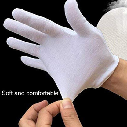 ถุงมือทำงานผ้าฝ้ายแท้ 12 คู่ หนา ขนาด：XL, Thickened，Size：XL
