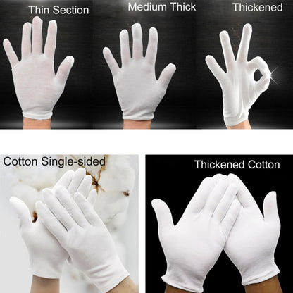 ถุงมือทำงานผ้าฝ้ายแท้ 12 คู่，ผ้าฝ้ายหนา, Thickened Cotton