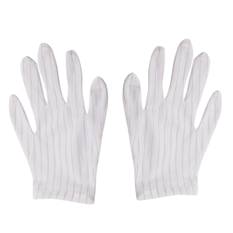 ถุงมือพลาสติกลายทางป้องกันไฟฟ้าสถิตย์ 10 คู่ ขนาด：ฟรีไซส์, Plastic Gloves