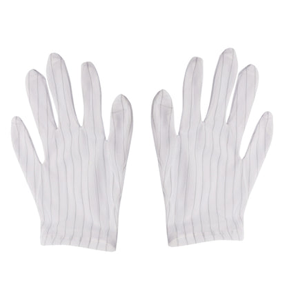 ถุงมือพลาสติกลายทางป้องกันไฟฟ้าสถิตย์ 10 คู่ ขนาด：ฟรีไซส์, Plastic Gloves