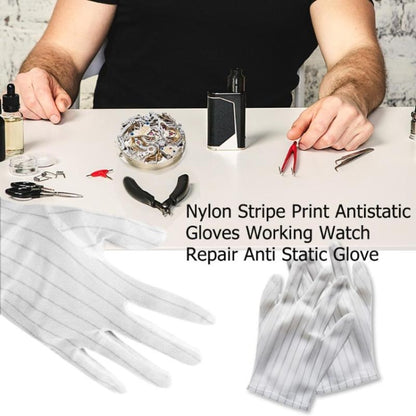 ถุงมือพลาสติกลายทางป้องกันไฟฟ้าสถิตย์ 10 คู่ ขนาด：ฟรีไซส์, Plastic Gloves
