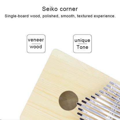 เปียโนนิ้วหัวแม่มือ Kalimba 17 โทน Kalimba เปียโนนิ้วเด็ก DIY, Kalimba Thumb Piano