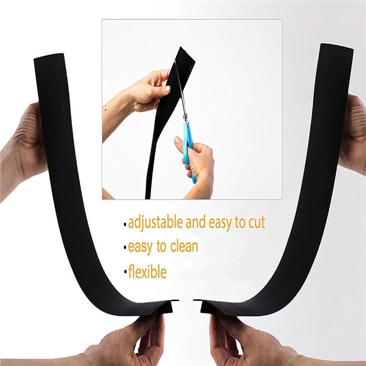 เตาแก๊ส Slit Strip กันเพรียงกันฝุ่นกันน้ำครัวแถบปิดผนึกสีดำขนาด: 53.5 * 5 * 1 ซม., 53.5cm(Black)