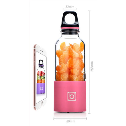 Bingo 500ml มินิแบบพกพา USB ชาร์จไฟฟ้าเครื่องคั้นน้ำผลไม้ถ้วยคั้นน้ำผลไม้เครื่องปั่น,22000 รอบต่อนาที, 2 Blade Head Pink, 2 Blade Head Green, 2 Blade Head Blue, 2 Blade Head Purple, 2 Blade Head Red
