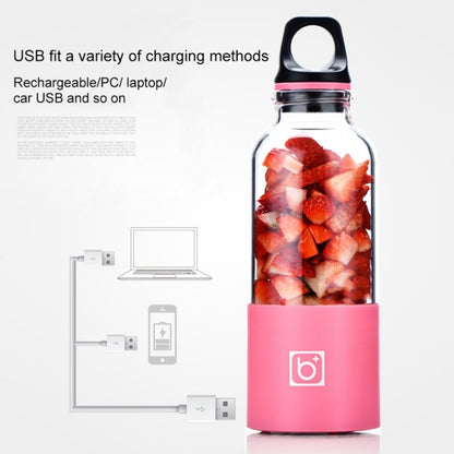 Bingo 500ml มินิแบบพกพา USB ชาร์จไฟฟ้าเครื่องคั้นน้ำผลไม้ถ้วยคั้นน้ำผลไม้เครื่องปั่น,22000 รอบต่อนาที, 2 Blade Head Pink, 2 Blade Head Green, 2 Blade Head Blue, 2 Blade Head Purple, 2 Blade Head Red