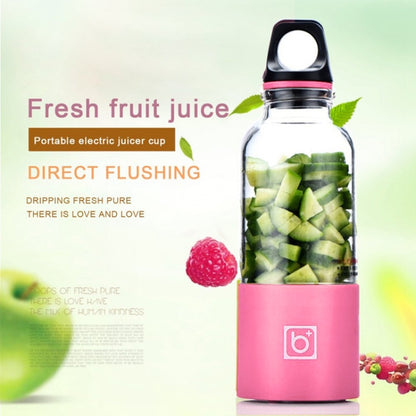 Bingo 500ml มินิแบบพกพา USB ชาร์จไฟฟ้าเครื่องคั้นน้ำผลไม้ถ้วยคั้นน้ำผลไม้เครื่องปั่น,22000 รอบต่อนาที, 2 Blade Head Pink, 2 Blade Head Green, 2 Blade Head Blue, 2 Blade Head Purple, 2 Blade Head Red