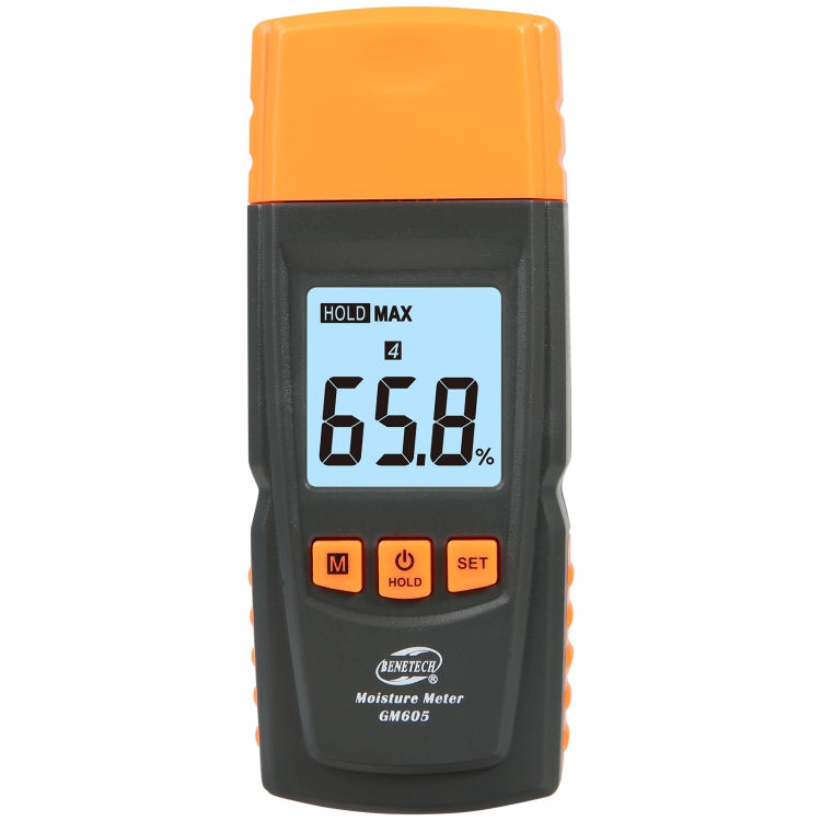 BENETECH GM605 เครื่องวัดความชื้นในไม้แบบดิจิตอลเครื่องวัดความชื้นเครื่องตรวจจับความชื้นไม้, GM605