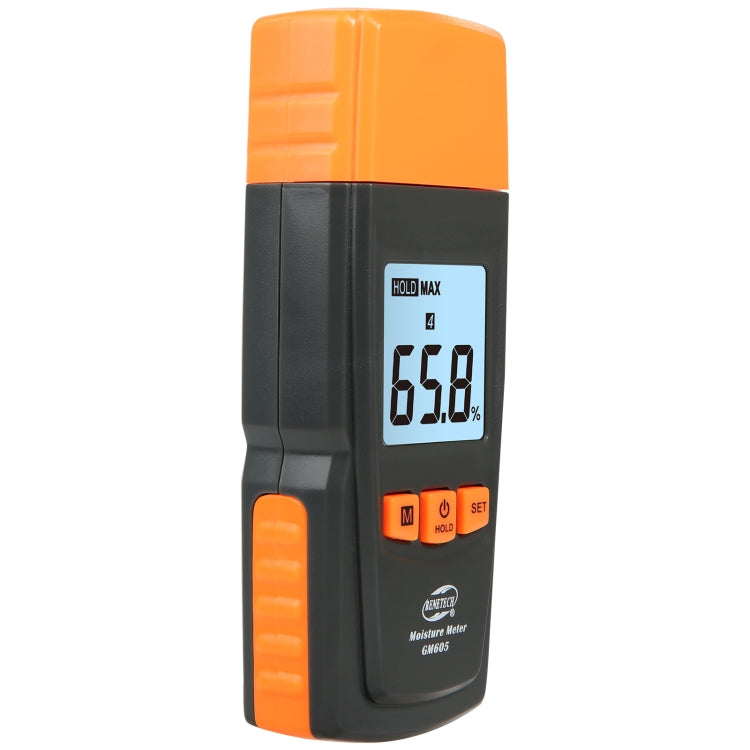 BENETECH GM605 เครื่องวัดความชื้นในไม้แบบดิจิตอลเครื่องวัดความชื้นเครื่องตรวจจับความชื้นไม้, GM605