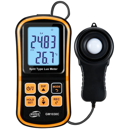 BENETECH GM1030C เครื่องวัดความสว่างดิจิตอลแบบแยกส่วนแบบพกพา LUX Meter, GM1030C