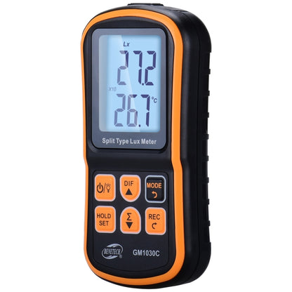 BENETECH GM1030C เครื่องวัดความสว่างดิจิตอลแบบแยกส่วนแบบพกพา LUX Meter, GM1030C