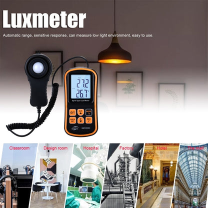 BENETECH GM1030C เครื่องวัดความสว่างดิจิตอลแบบแยกส่วนแบบพกพา LUX Meter, GM1030C