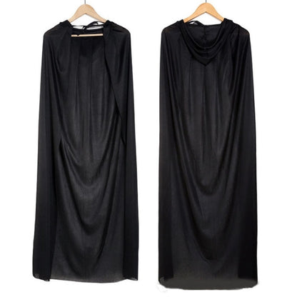 ผู้ใหญ่เคปฮาโลวีนเสื้อคลุมปีศาจเครื่องแต่งกายเทศกาลพรรคแฟนซีเสื้อคลุมผ้าคลุมไหล่เครื่องแต่งกายกับหมวกสำหรับผู้หญิงผู้ชาย, Halloween Devil Cloak