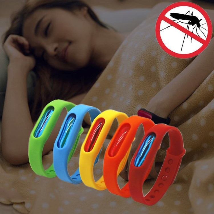 5 PCS Anti-mosquito Silicone Repellent Bracelet สายรัดข้อมือหัวเข็มขัด Bugs Away เหมาะสำหรับเด็กและผู้ใหญ่ความยาว: 23 ซม. การจัดส่งสีแบบสุ่ม, 5 PCS
