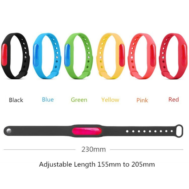5 PCS Anti-mosquito Silicone Repellent Bracelet สายรัดข้อมือหัวเข็มขัด Bugs Away เหมาะสำหรับเด็กและผู้ใหญ่ความยาว: 23 ซม. การจัดส่งสีแบบสุ่ม, 5 PCS