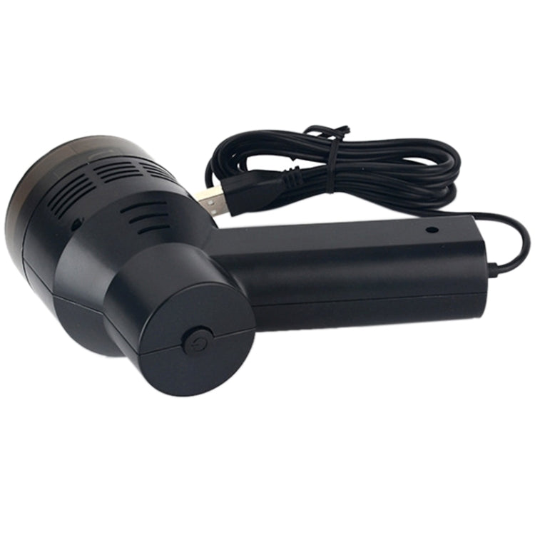 HK-6019A 3.5W แบบพกพา USB เครื่องดูดที่มีประสิทธิภาพแป้นพิมพ์คอมพิวเตอร์แปรงหัวฉีดฝุ่นมือถือ Sucker ชุดทำความสะอาดสำหรับทำความสะอาดแล็ปท็อปพีซี / สัตว์เลี้ยง, ความยาวสาย USB: 1.8 ม., DC 5V (สีดำ)