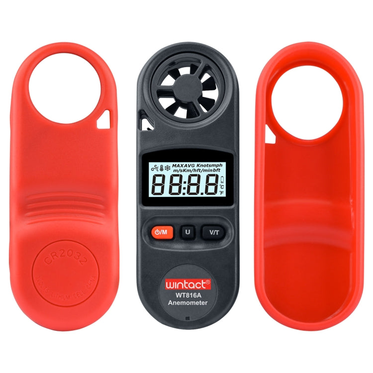 Wintact WT816A เทอร์โมมิเตอร์ดิจิตอลอิเล็กทรอนิกส์เครื่องวัดความเร็วลม, WT816A