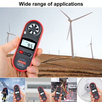 Wintact WT816A เทอร์โมมิเตอร์ดิจิตอลอิเล็กทรอนิกส์เครื่องวัดความเร็วลม, WT816A
