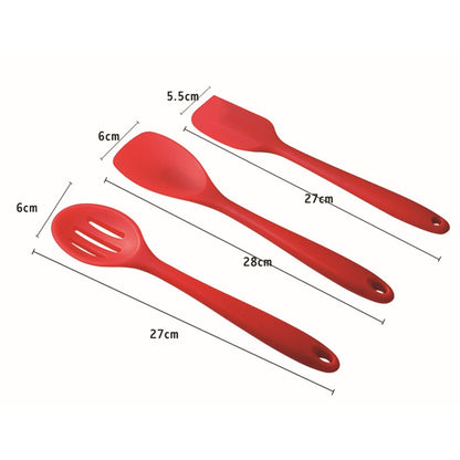 kn7050 ชุดเครื่องมือครัวซิลิโคน 10 in 1, Black, Green, Blue, Red