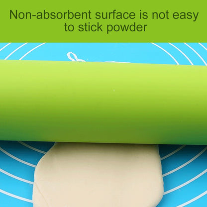 kn055 ด้ามไม้แข็งซิลิโคนกลิ้ง Pin ไม่ติดอาหารเกี๊ยวติดความยาว: 29 ซม. จัดส่งสีสุ่ม, 29cm