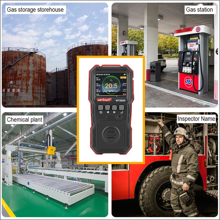 Wintact WT8800 เครื่องแจ้งเตือนการตรวจจับออกซิเจน, WT8800