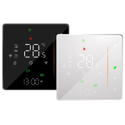 BHT-006GBLW 95-240V AC 16A เครื่องควบคุมความร้อนในบ้านอัจฉริยะสำหรับกล่อง EU ควบคุมเครื่องทำความร้อนไฟฟ้าด้วยเซนเซอร์ภายในและเซนเซอร์ภายนอกและการเชื่อมต่อ WiFi เท่านั้น, BHT-006GBLW