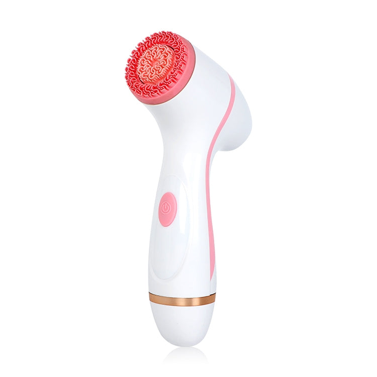 CNaier AE-868 แบตเตอรี่ขับเคลื่อนซิลิโคนอัลตราโซนิกการสั่นสะเทือนใบหน้าดูแลผิวไฟฟ้าทำความสะอาดผิวหน้า, AE-868(Pink), AE-868(Blue)