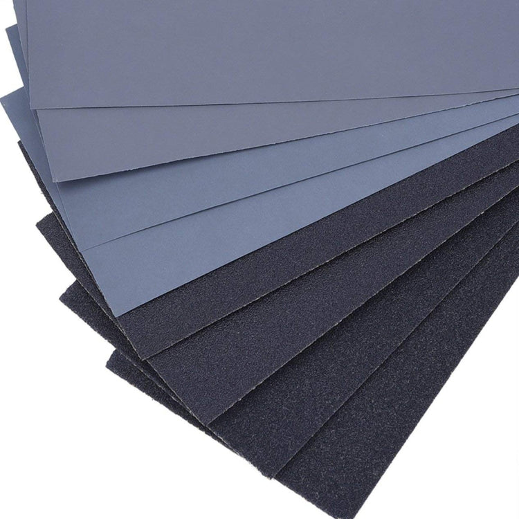 28 ชิ้น LANHU Grit 120-3000 กระดาษทรายขัดแบบเปียกและแห้ง， ขนาด: 22.9 x 9.1 ซม., 28 PCS