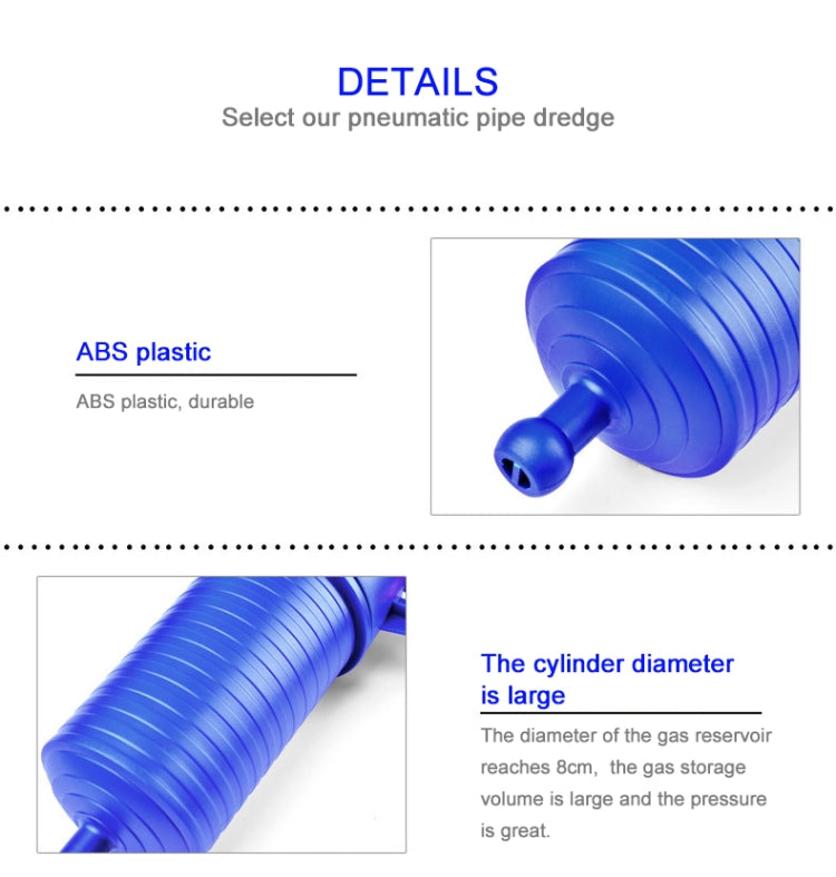 ห้องครัวห้องน้ำท่อระบายน้ำแรงดันสูงอ่างล้างจาน Air Power Blaster Cleaner Plunger Clog Remover, Pressure Drain Pipes