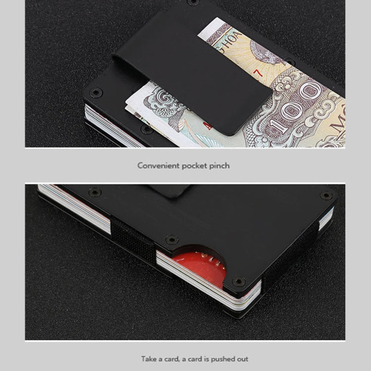 Slim Wallet Money Clip ที่ใส่บัตรเครดิต, สีสุ่ม, X-11