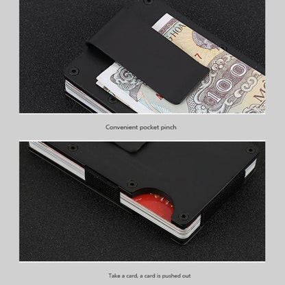Slim Wallet Money Clip ที่ใส่บัตรเครดิต, สีสุ่ม, X-11