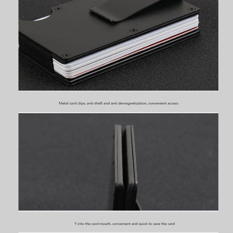 Slim Wallet Money Clip ที่ใส่บัตรเครดิต, สีสุ่ม, X-11