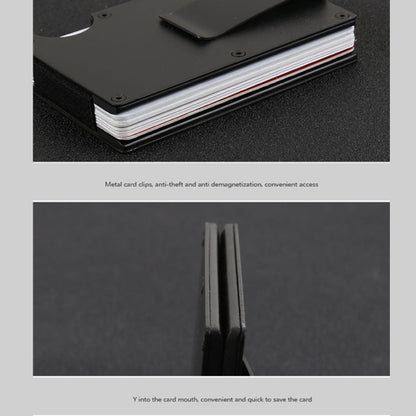 Slim Wallet Money Clip ที่ใส่บัตรเครดิต, สีสุ่ม, X-11