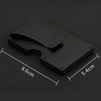 Slim Wallet Money Clip ที่ใส่บัตรเครดิต, สีสุ่ม, X-11