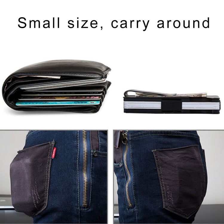 Slim Wallet Money Clip ที่ใส่บัตรเครดิต, สีสุ่ม, X-11