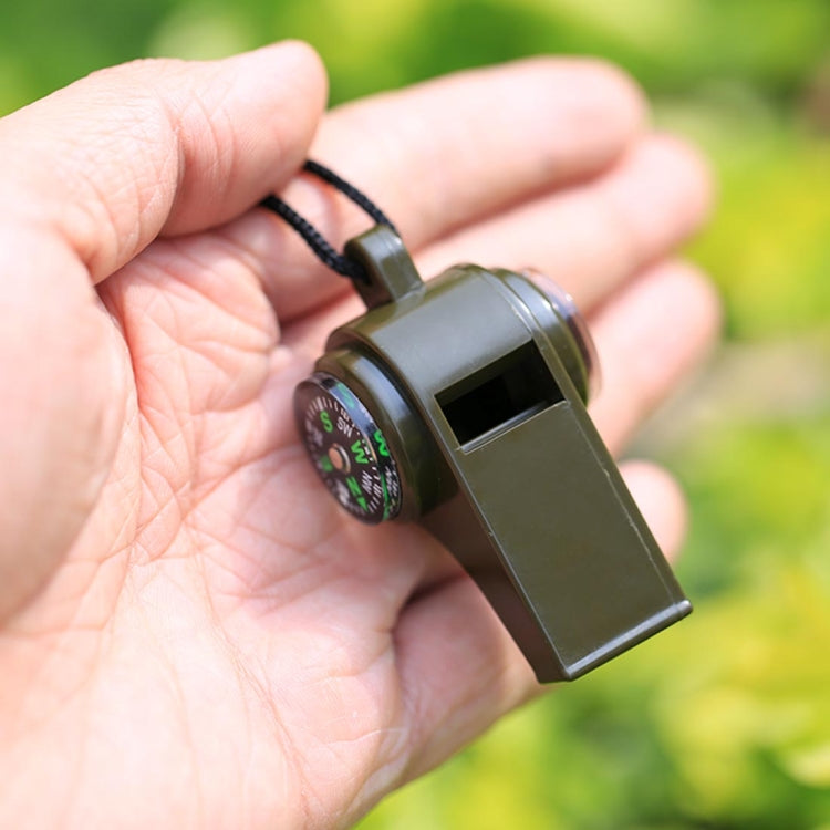3 in 1 Outdoor Mini Multi-function แบบพกพามือถือนกหวีดช่วยชีวิตเข็มทิศเครื่องวัดอุณหภูมิ, H3-1