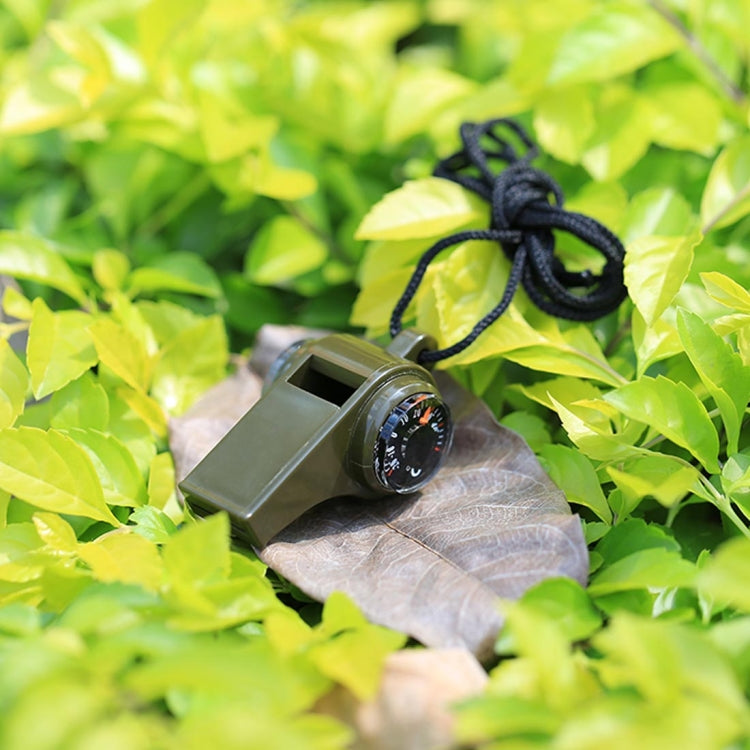 3 in 1 Outdoor Mini Multi-function แบบพกพามือถือนกหวีดช่วยชีวิตเข็มทิศเครื่องวัดอุณหภูมิ, H3-1