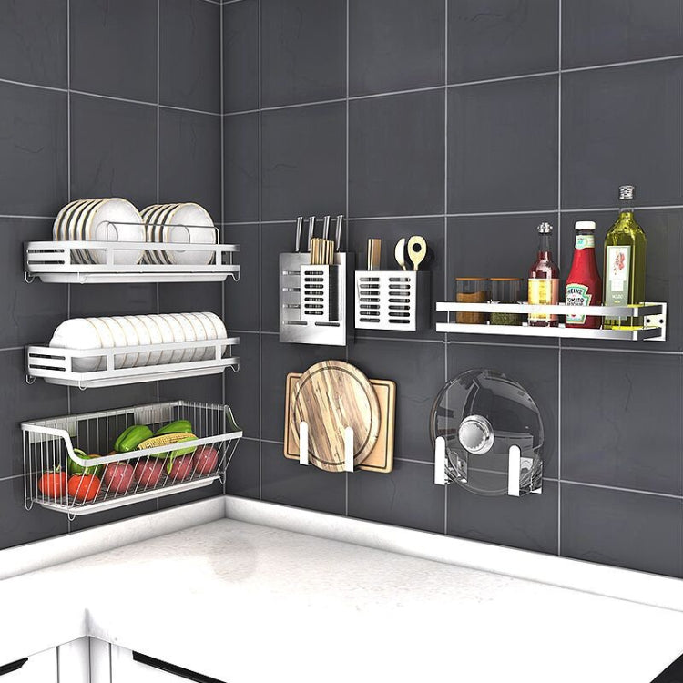 304 สแตนเลสติดผนังชั้นวางห้องครัวแขวนผู้ถือเครื่องปรุง, Seasoning Holder