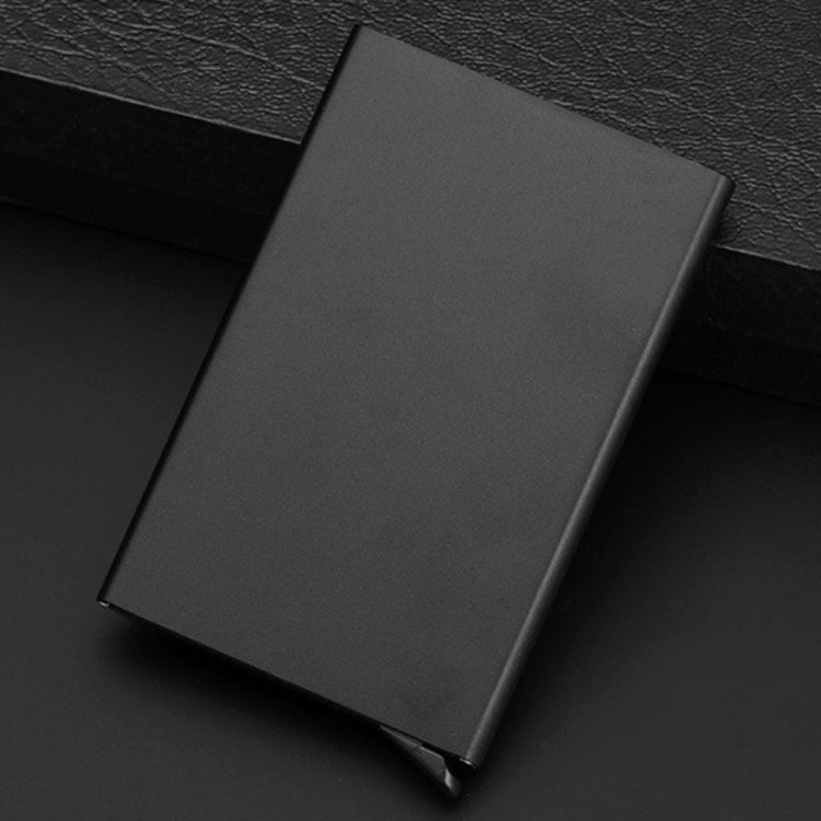 Antimagnetic สแตนเลส PU ผู้ถือบัตรธุรกิจกรณีบัตรเครดิต, ขนาด: 10 * 6.2 * 0.8 ซม