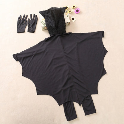 ฮาโลวีนเครื่องแต่งกายเด็ก Jumpsuit ค้างคาวสไตล์คอสเพลย์เครื่องแต่งกายชุดสูทขนาด: M ความสูงที่แนะนำ: 115-130 ซม, Size: M Children