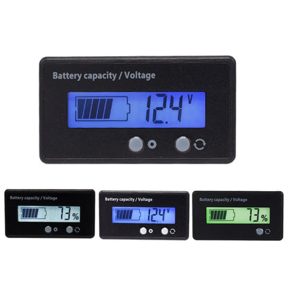 H6133 12 V-84 V แบตเตอรี่ตะกั่วกรดเครื่องทดสอบแรงดันไฟฟ้าเปอร์เซ็นต์เครื่องวัดโวลต์มิเตอร์แบตเตอรี่ลิเธียมสถานะ Monitor, 12V-84V Blue Light, 12V-84V Green Light, 12V-84V White Light