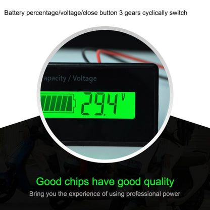 H5 12V-48V แบตเตอรี่ตะกั่วกรดเครื่องทดสอบแรงดันไฟฟ้าเปอร์เซ็นต์เครื่องวัดโวลต์มิเตอร์แบตเตอรี่ลิเธียมสถานะ Monitor, 12V-48V Blue Light, 12V-48V Green Light, 12V-48V White Light