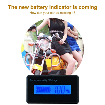 H5 12V-48V แบตเตอรี่ตะกั่วกรดเครื่องทดสอบแรงดันไฟฟ้าเปอร์เซ็นต์เครื่องวัดโวลต์มิเตอร์แบตเตอรี่ลิเธียมสถานะ Monitor, 12V-48V Blue Light, 12V-48V Green Light, 12V-48V White Light