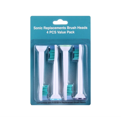 หัวแปรงสำรอง 4 ชิ้นสำหรับแปรงสีฟันไฟฟ้า Philips Sonicare P-HX-6014