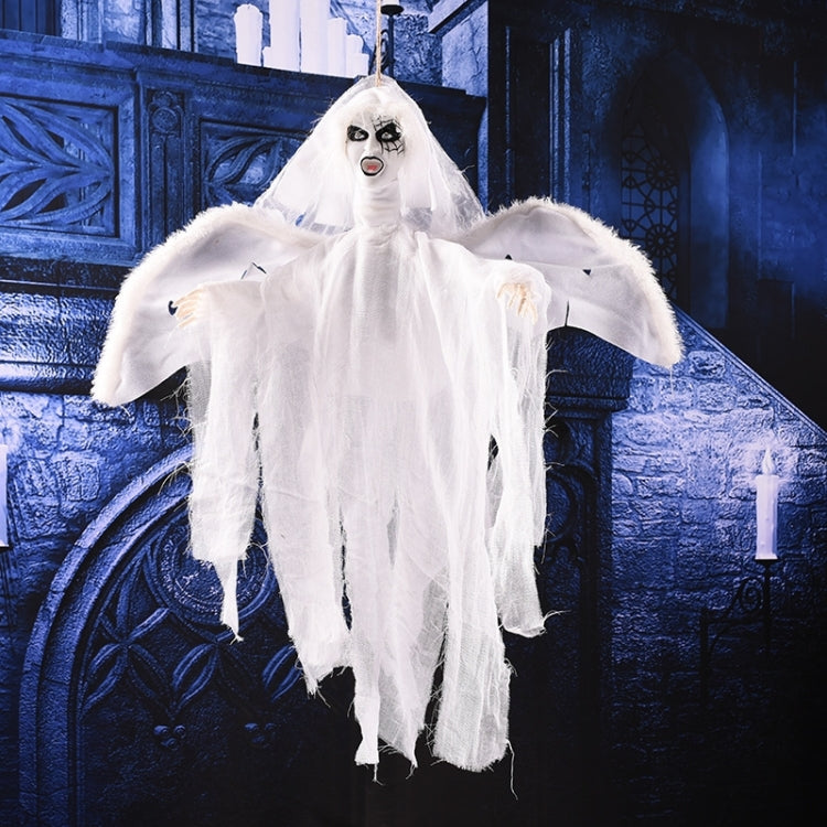 ผีบินแขวนเสียงที่น่ากลัวและการเคลื่อนย้ายสำหรับการตกแต่งวันฮาโลวีน, Hanging Ghost(Black), Hanging Ghost(Grey), Hanging Ghost(White)