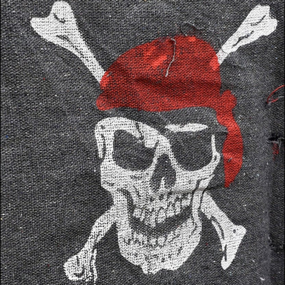 ตกแต่งฮาโลวีน Jolly Roger Skull แบนเนอร์ธงโจรสลัด Party Supplies, ขนาดใหญ่: 76 x 90 ซม, Large Size: 76 x 90cm