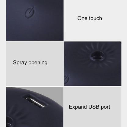 3 in 1 มัลติฟังก์ชั่นชาร์จ USB รูปเห็ดไฟฟ้า Aroma Essential อัลตราโซนิกน้ำมันหอมระเหย Cool Mist Humidifier พร้อมพอร์ต USB แบบขยาย