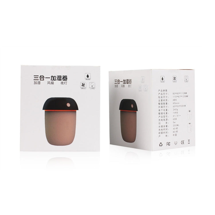 3 in 1 มัลติฟังก์ชั่นชาร์จ USB รูปเห็ดไฟฟ้า Aroma Essential อัลตราโซนิกน้ำมันหอมระเหย Cool Mist Humidifier พร้อมพอร์ต USB แบบขยาย