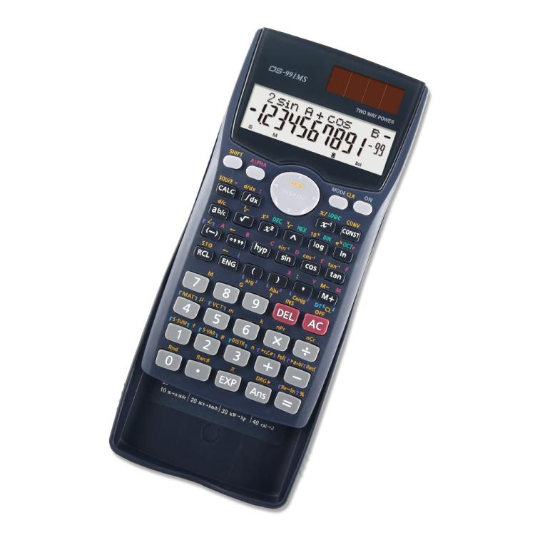 OSALO OS-991MS 10 + 2 หลักจอแสดงผลคู่ Multi-Functional นักเรียนฟังก์ชั่นเครื่องคิดเลขวิทยาศาสตร์พลังงานแสงอาทิตย์ Dual Power เครื่องคิดเลข, OS-991MS